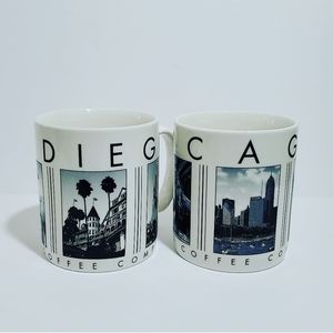 Starbucks City Scenes Mug set of 2